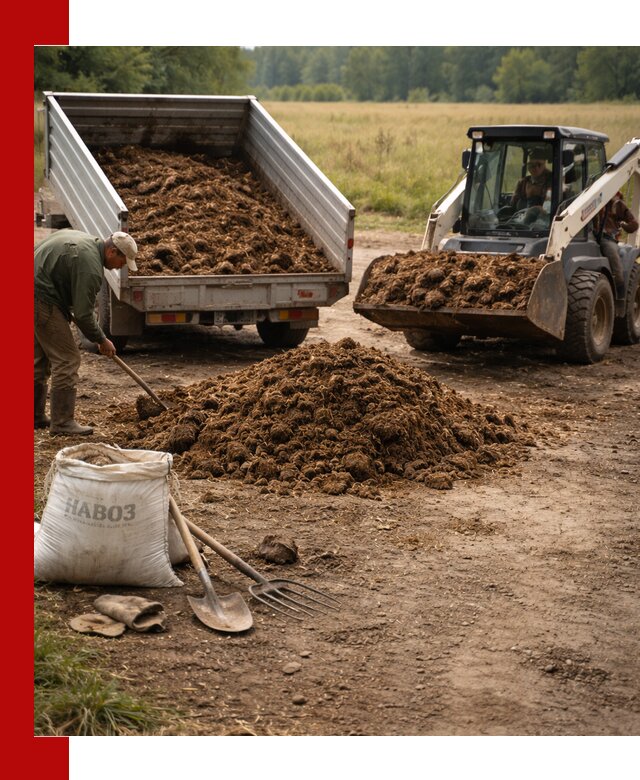 Доставка конского навоза в Апатитах с разгрузкой и доставкой на объект