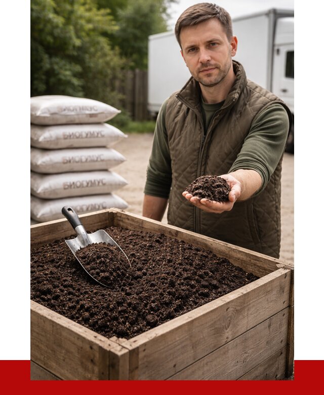 Купить биогумус в Апатитах с доставкой от 8816 р. за куб | ПРОНЕРУДПтт