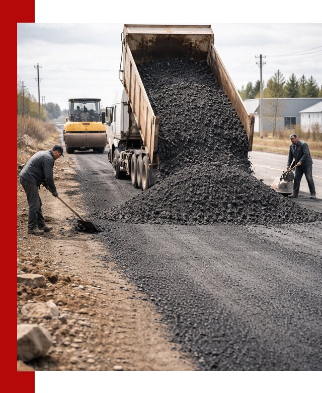 Асфальтовая крошка для дорог в Апатитах — поставка и доставка