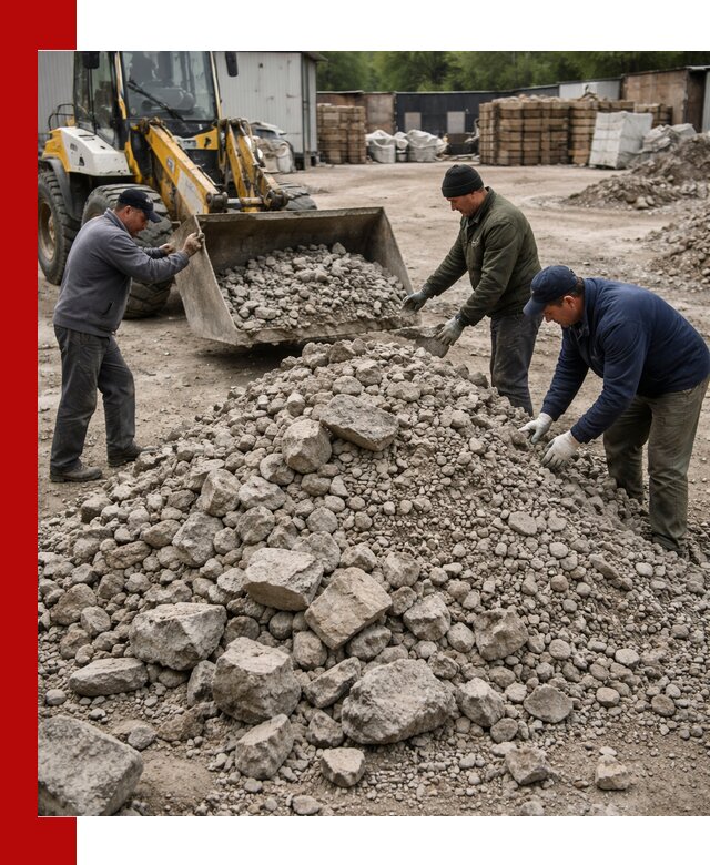 Демонтаж и вывоз бой бетона в Апатитах