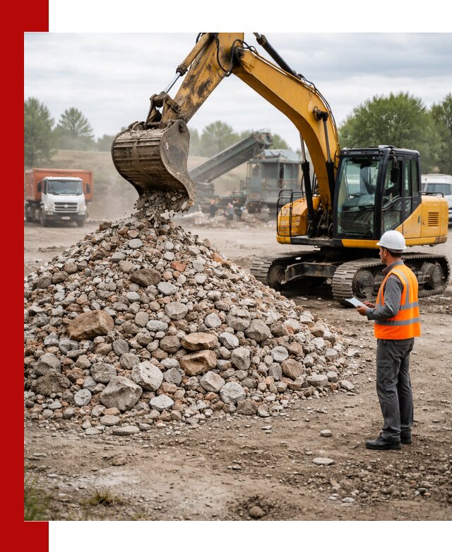Доставка и вывоз строительного боя в Апатитах