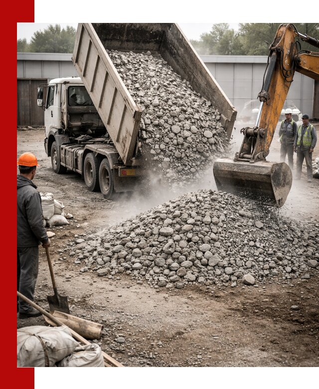 Доставка дробленого бетона в Апатитах оптом и в розницу