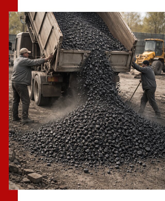 Доставка угля семечка самосвалами в Апатитах