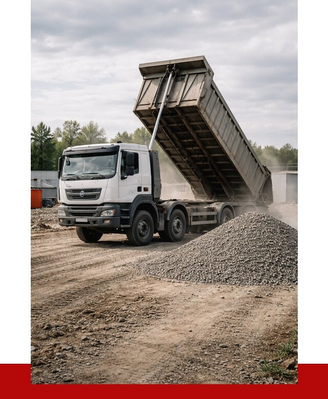 Доставка самосвалом 40 кубов в Апатитах от 9335 р. | ПРОНЕРУДПтт