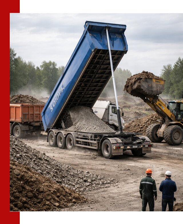 Аренда тонар 40 тонн в Апатитах с доставкой материалов