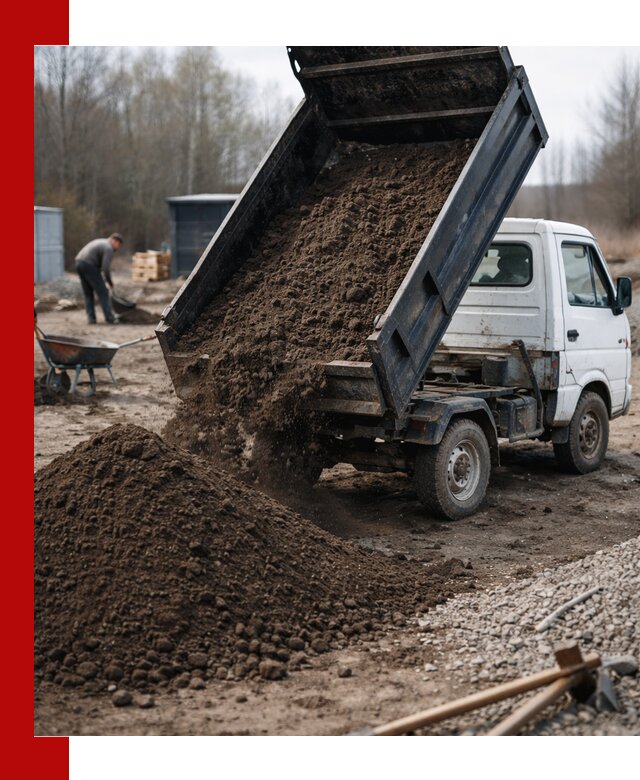 Аренда минисамосвала в Апатитах для доставки сыпучих материалов