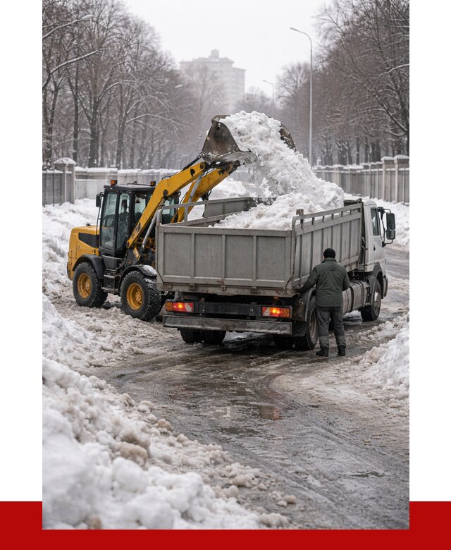 Вывоз снега с погрузкой в Апатитах от 3630 р. ПРОНЕРУДПтт