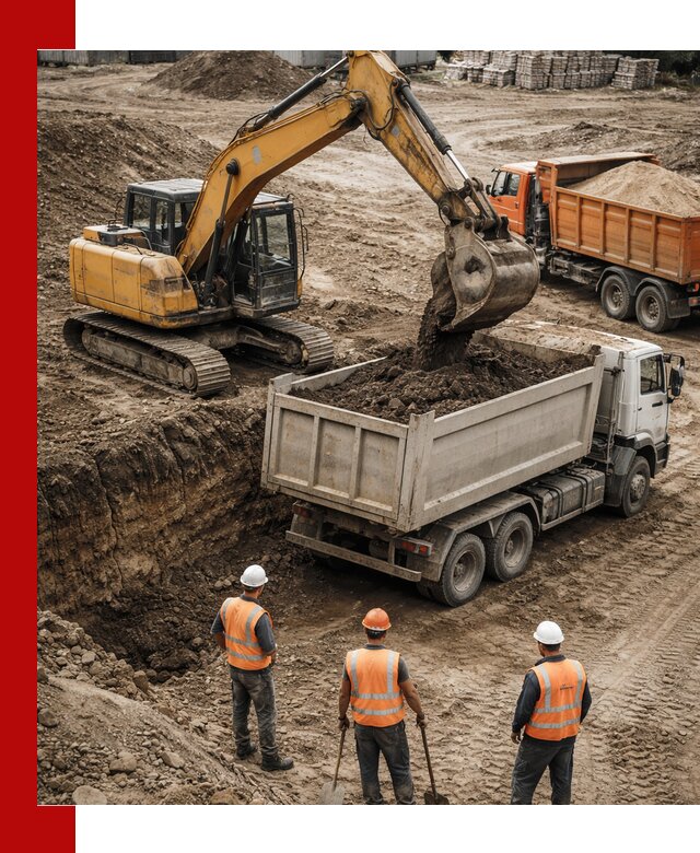 Разработка грунта для строительства и благоустройства в Апатитах