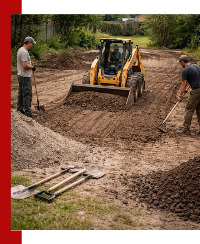 Планировка участка грунтом с вывозом и доставкой в Апатитах
