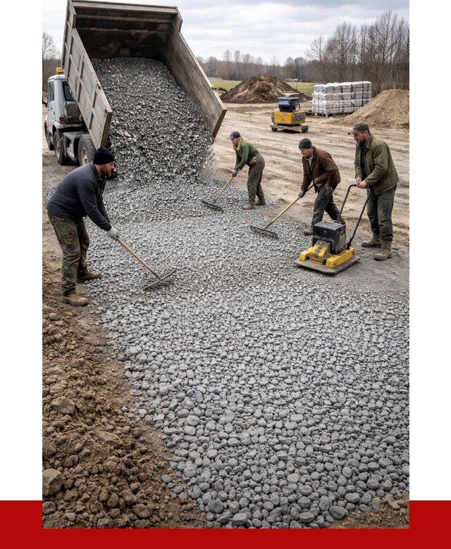 Устройство щебеночной подушки в Апатитах от 4667 р. ПРОНЕРУДПтт